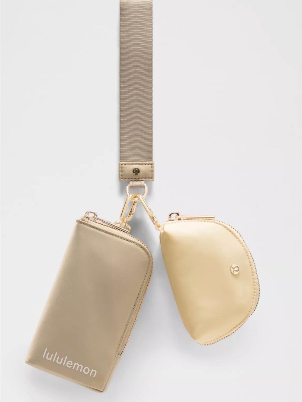 lululemon athletica Neutral Beige Convertible Wristlet Duo